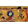 Image 2 : Pure 24k .999 Gold Foil NIPPON GINKO "Captain Tsubasa" Note - Mint Condition - NEW SERIES - Note 5/5