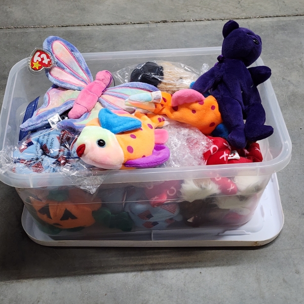 Large Assortment of Collectible Plushies & Beanie Babies Including Princess Dianna Bear & More!