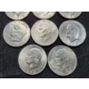 Image 2 : Eight Assorted Eisenhower Dollars Including Bicentennials!