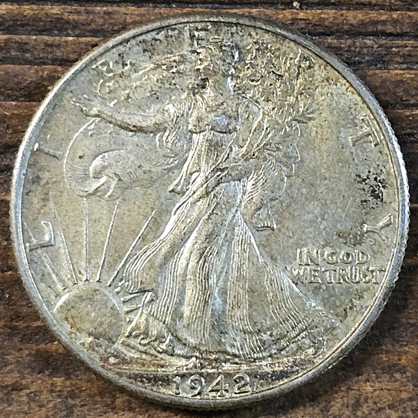 1942 Silver Walking Liberty Half - 90% Silver