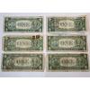 Image 6 : Six Assorted United States $1 Blue Seal Silver Certificates FV: $6.00