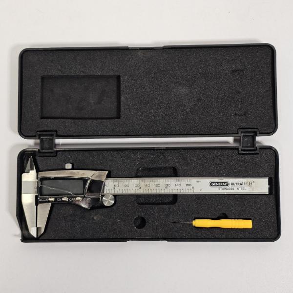 General Tools UltraTech Digital Fractional Caliper (slight damage on LCD display, see pics)