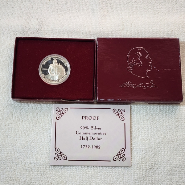 George Washington 90% Silver Commemorative Half Dollar Proof