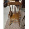 Image 4 : *Pick Up At Mantua Home-No Shipping Available* Vintage Wood Childs High Chair & Lighted Globe In Woo