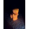 Image 1 : Degenhart Dogs - Ivory - Adorable Uranium Glass Dog Figurine - ~2.5 inches 