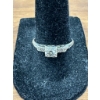 Image 1 : Beautiful 14k White Gold Diamond Ring 1.8g, Ring Size 8