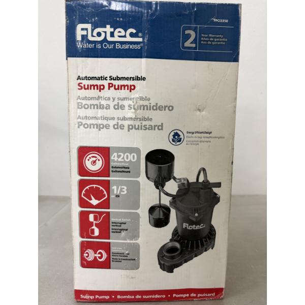 Brand New In the Box - Flotec Automatic Submersible Sump Pump-1/2HP-4200GPH