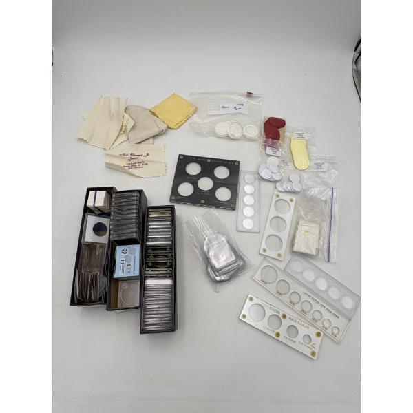 Coin Slab Storage - TONS! - Jewelry Cloths - Legacy Coin Tickets Acid Free Paper - Lots in Bags