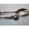 Image 4 : Two Vintage Sterling Silver Spoons & Fraternity Sheild Charm - Total Weight: 53.9g