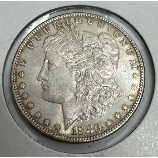 1880 United States Morgan Silver Dollar - Excellent Condition 