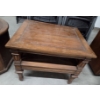 Image 7 : MCM Solid Wood 20''x25'' & 22''x26'' End Tables, 2 Ceramic Matching 33'' Lamps & 32'' Birdcage Lamp 