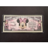 Image 1 : Disney Minnie Mouse One Million Dollar Bill - Disney Dollar - Mint Condition - Harder To Find