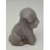 Image 2 : Adorable Degenhart Vintage Glass Dog Figurine -Mauve
