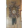 Image 1 : Vintage German Black Forest Cuckoo Clock - Birds - Leaves 16" with 7" Weights