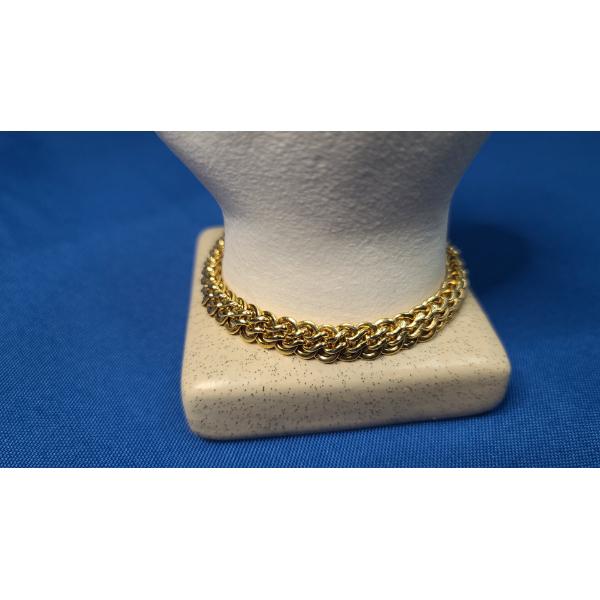 18K Gold Curb Link Bracelet - Weight: 6.4g
