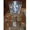 Image 2 : Box Lot - Beautiful Etched Crystal Goblets - See pics