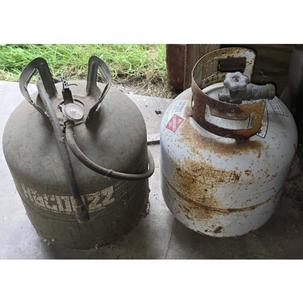 2 Propane Tanks - 1 Empty