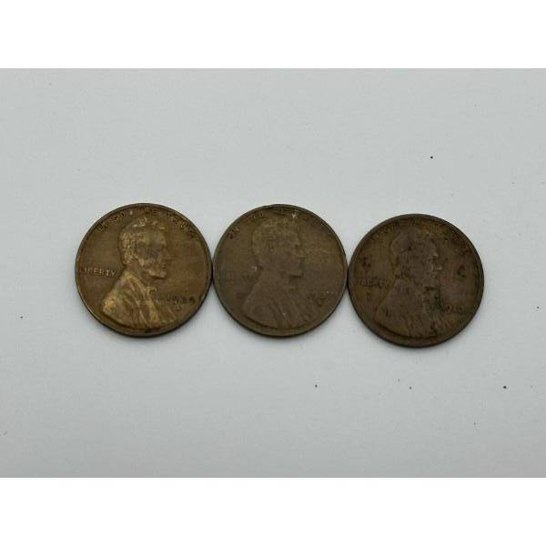 1913, 1937-S, &1939-S Wheat Pennies - Highly Collectible