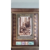 Image 2 : Peace At Last Lincoln Cent & Stamp Collection In Framed Display - Face Value: $0.14