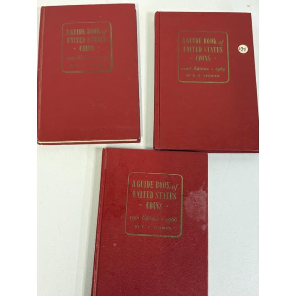 3 U.S. Coins Books - 22nd Edition 1969 - 19th Edition 1966 - 17th Edition 1964