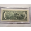 Image 3 : 2003 United States Jefferson California $2.00 Bill In Hard Case Holder - Mint Condition - RARE