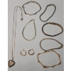 Image 1 : Assorted Collection Of Sterling Silver Bracelets & Heart Locket Necklace - Total Weight: 81.8g