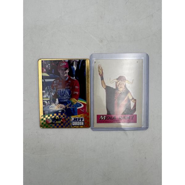 Lot of (2) Mola Ram! & Jeff Gordon Cards