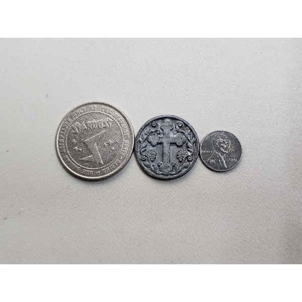 Stardust Casino Token, Religious Cross Token, 1943 Steel Penny