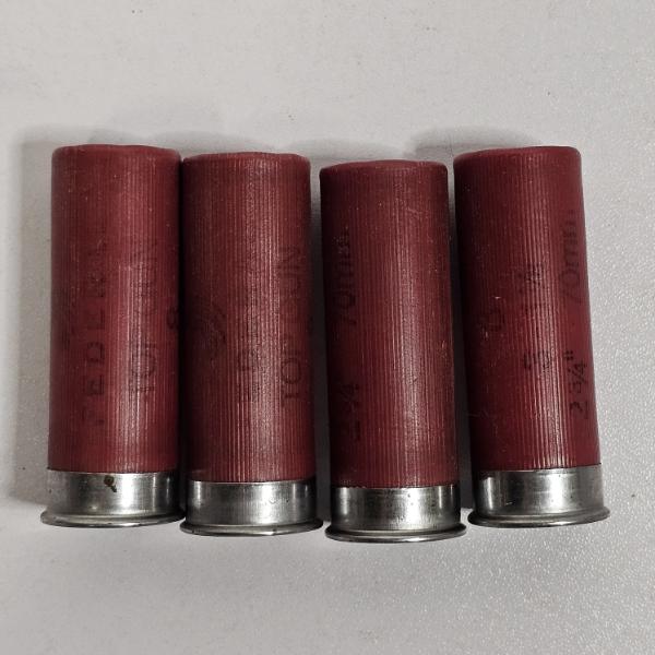 Assorted Lot Of Vintage 12 Gauge Maroon Shotgun Shells, Federal Top Gun