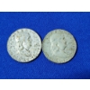 Image 1 : x2 90% Silver Franklin Half Dollars: 1962 and 1952 - FV: $1.00