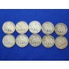 Image 5 : x10 Assorted Years 90% Silver Walking Liberty Half Dollars FV: $5.00