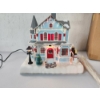 Image 1 : Collectible Avon Holiday Splendor Lighted Fiber Optic House - Working & Excellent Condition! 