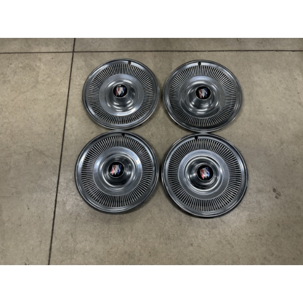 4 Vintage Buick Hub Caps in Mint Condition - Measure Approximately 15 Inches Wide