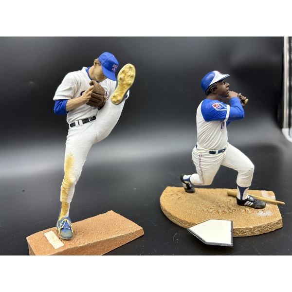Baseball Figurines Nolan Ryan Cooperstown Series 1 - Hank Aaron - both about 6 inches