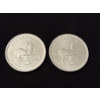 Image 2 :  2 - 2023 South African Krugerrand .999 Fine Silver Troy Ounce Coin - MINT CONDITION