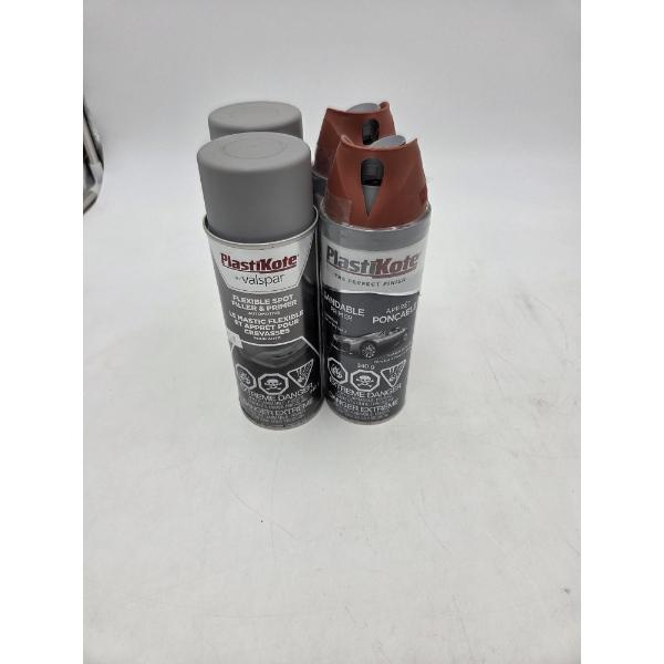 Four Brand New 11oz Cans Of Plastikote Primers