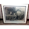 Image 1 : 22 x 18 Victorian Print Of children Playing - Framed Under Glass - Nice