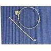 Image 2 : Heart Necklace & Bracelet - Gorgeous Detailed Heart - Cool Design Bracelet - Costume Jewelry