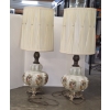 Image 1 : Absolutely Gorgeous Pair Of Excellent Condition 23'' Opaline Glass Victorian Style Lamps 