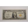 Image 1 : 1935 A $1 Silver Certificate North Africa Yellow Seal WWII Emergency Issue Bank Note 