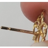 Image 6 : 14K Gold Pendants & Two-Tone Butterfly Studback Earrings - Weight: 1.9g