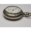 Image 4 : Eagle Size 18 Silverode Railroad 7 Jewels Leverset Openface Pocketwatch - Non-Working Condition