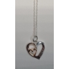 Image 10 : Sterling Silver "Sisters" Footnotes Heart Necklace & More - Weight: 14.4g