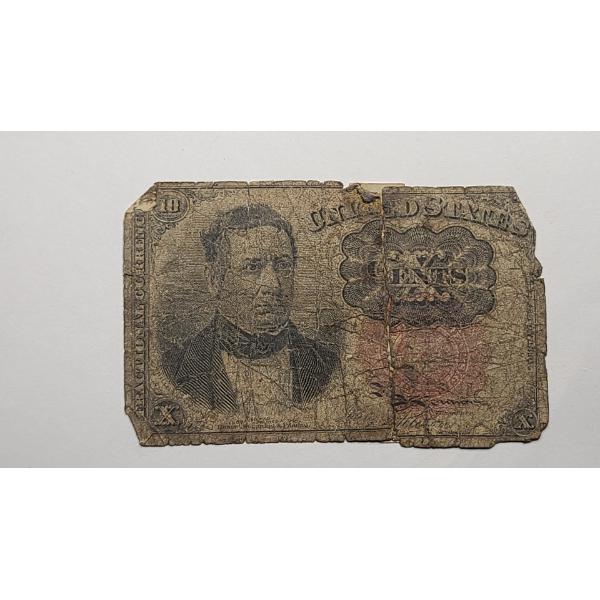 United States 10 Cent Fifth Issue Fractional Currency Note - Believed To Be Series 1874