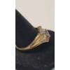 Image 4 : Women's Vintage 10K Yellow Gold Marquise-Cut Tourmaline Ring With Diamonds - Size 10 - Weight: 4.1g