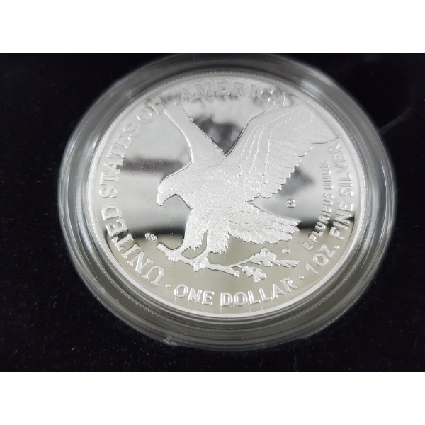 2024-S American Eagle One Ounce Silver Proof Coin in Original Packaging - San Francisco Mint!