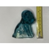 Image 10 : Adorable Degenhart Vintage Uranium Glass Dog Figurine -Smokey Blue