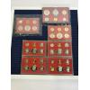 Image 1 : 7 Proof Sets - FV $12.37 - Includes Liberty Dollars - Kennedy Half Dollars - Quarters - Dimes 