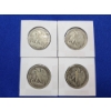 Image 6 : 4 Walking Liberty Silver Half Dollars - Years: 1942, 1943, 1944, 1935
