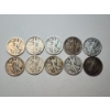 Image 1 : Assorted Years Silver Walking Liberty Half Dollars Face Value: $5.00